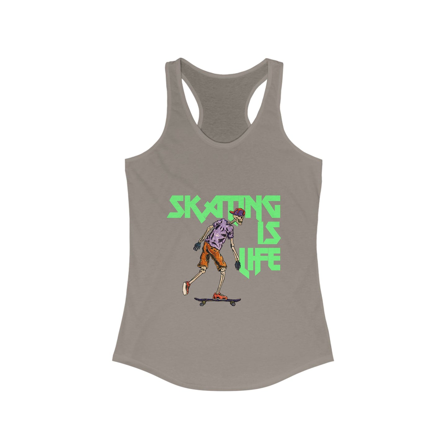 Skating is Life Women's Ideal Racerback Tank