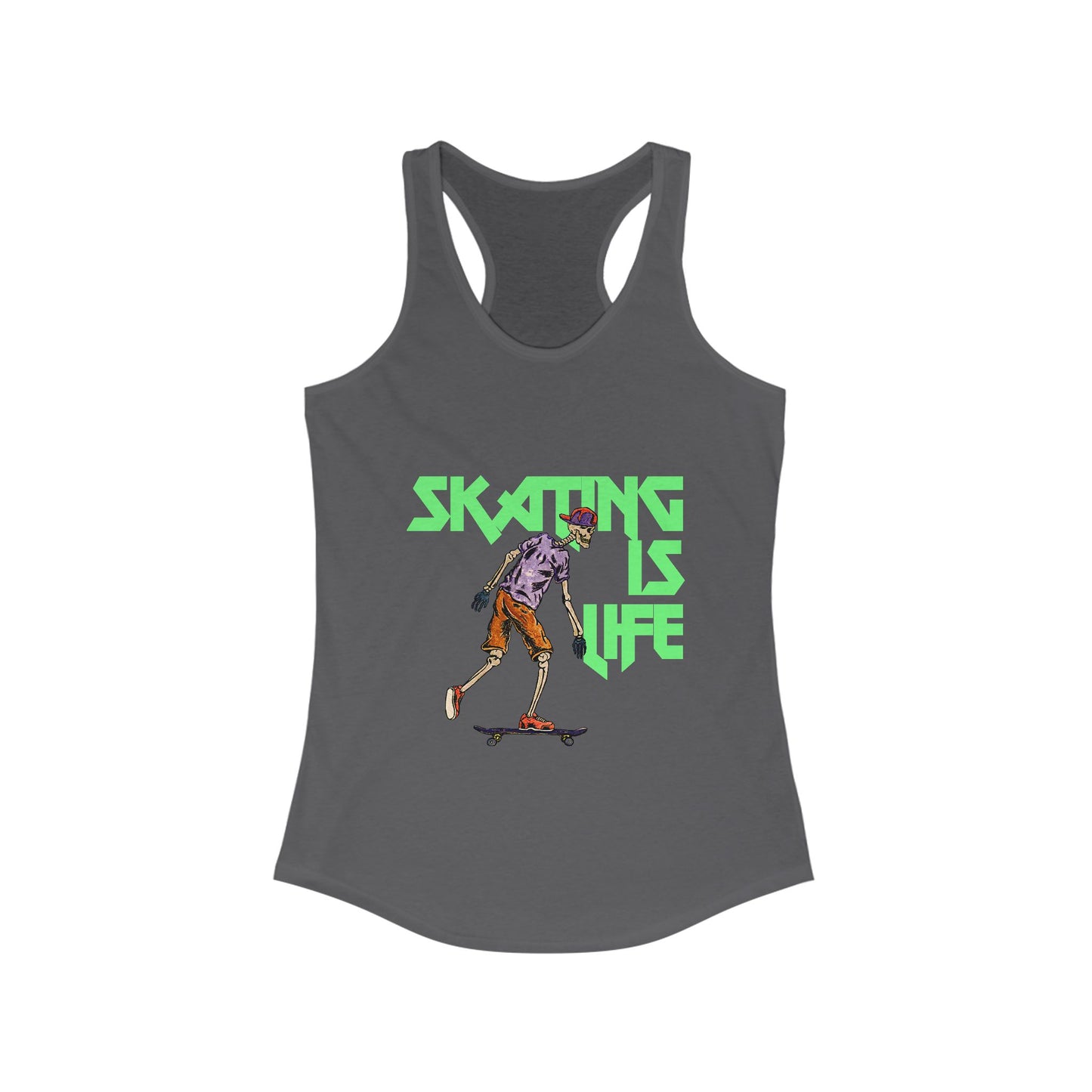 Skating is Life Women's Ideal Racerback Tank