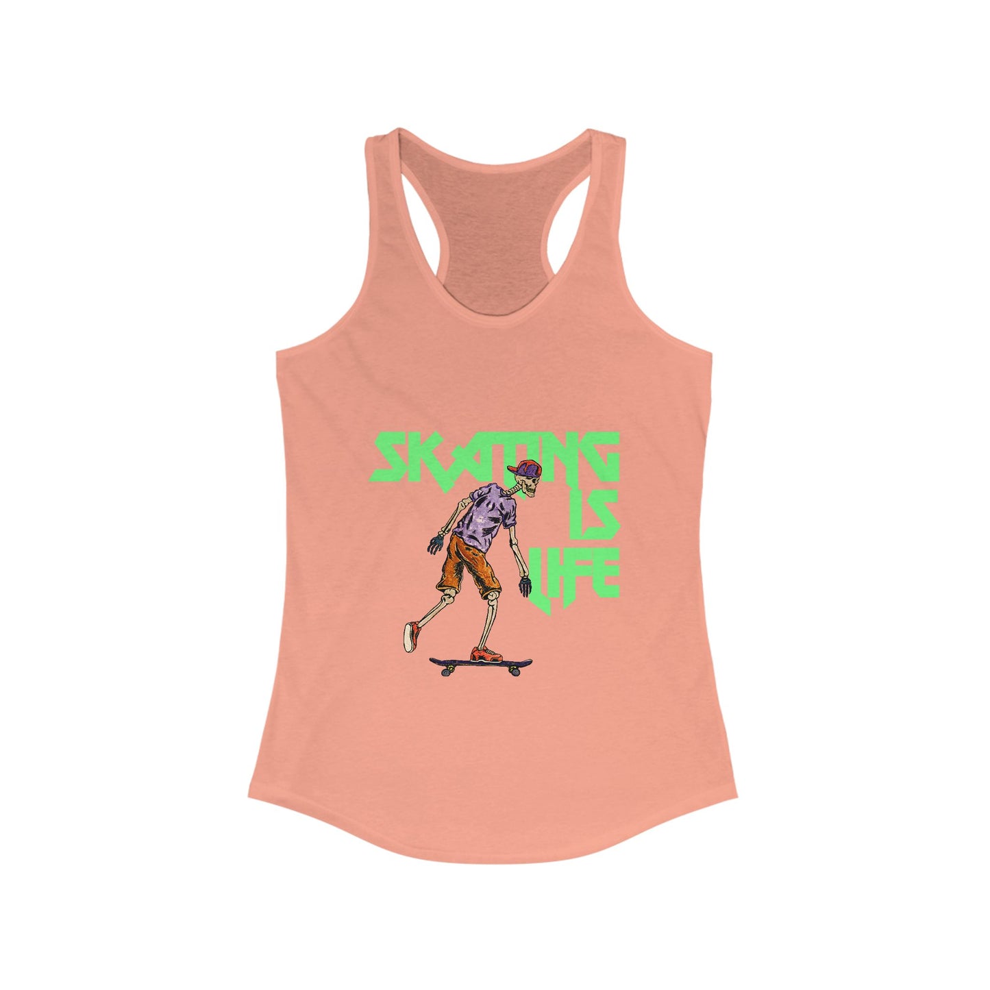 Skating is Life Women's Ideal Racerback Tank