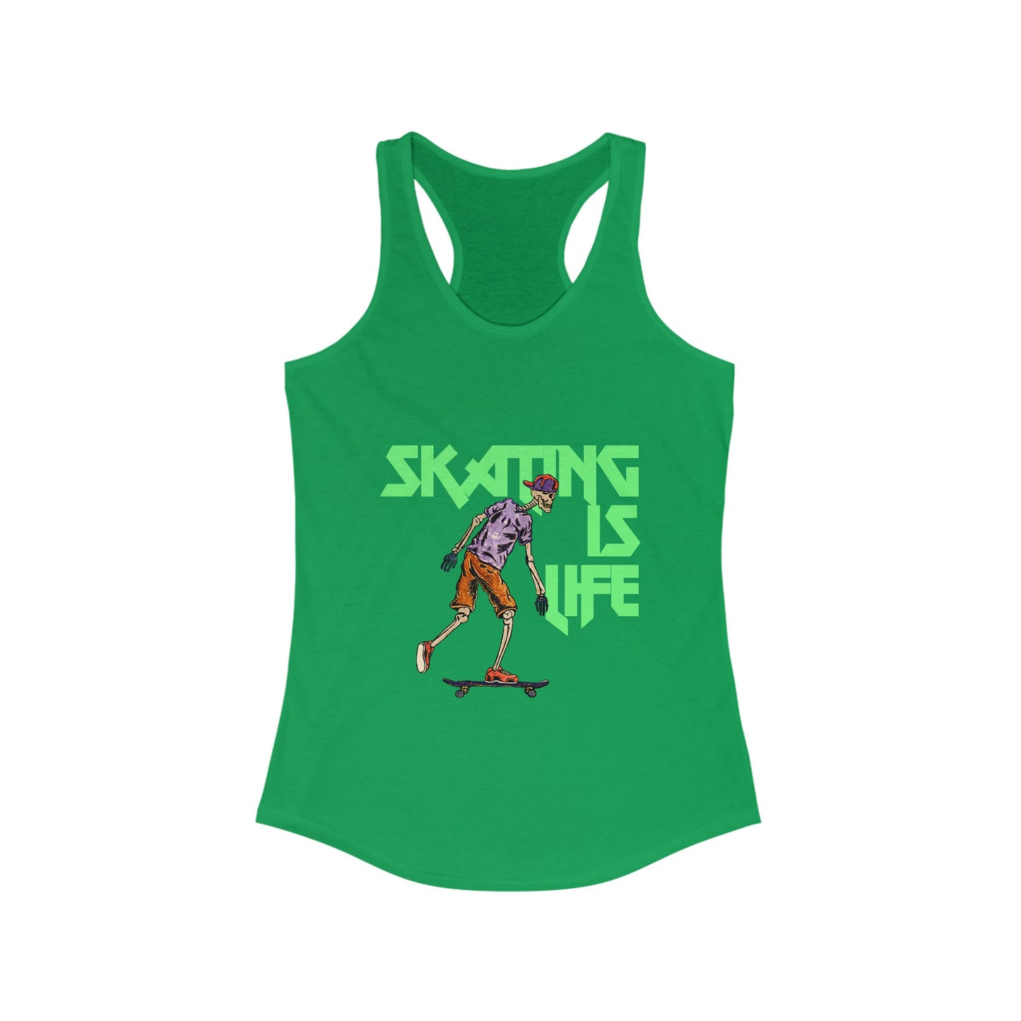 Skating is Life Women's Ideal Racerback Tank
