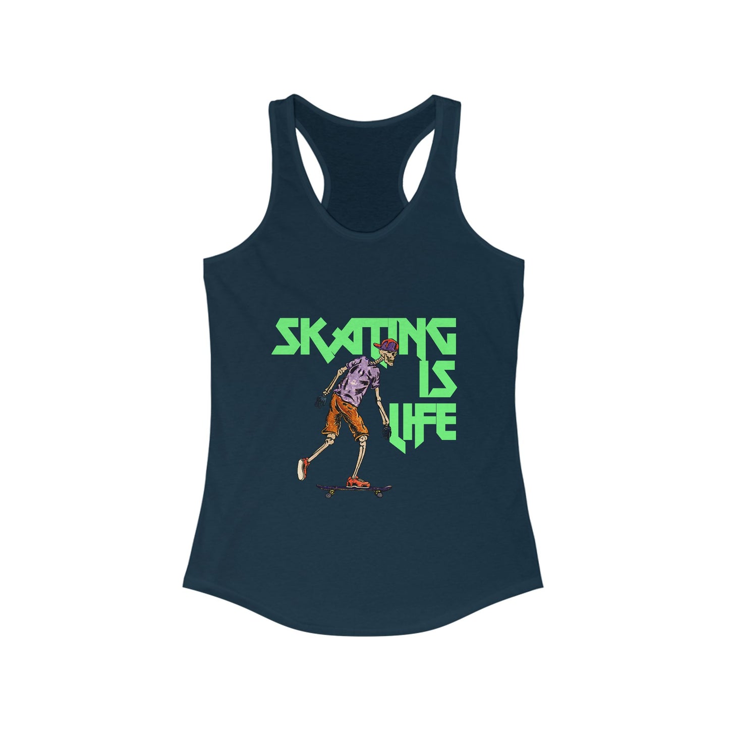 Skating is Life Women's Ideal Racerback Tank