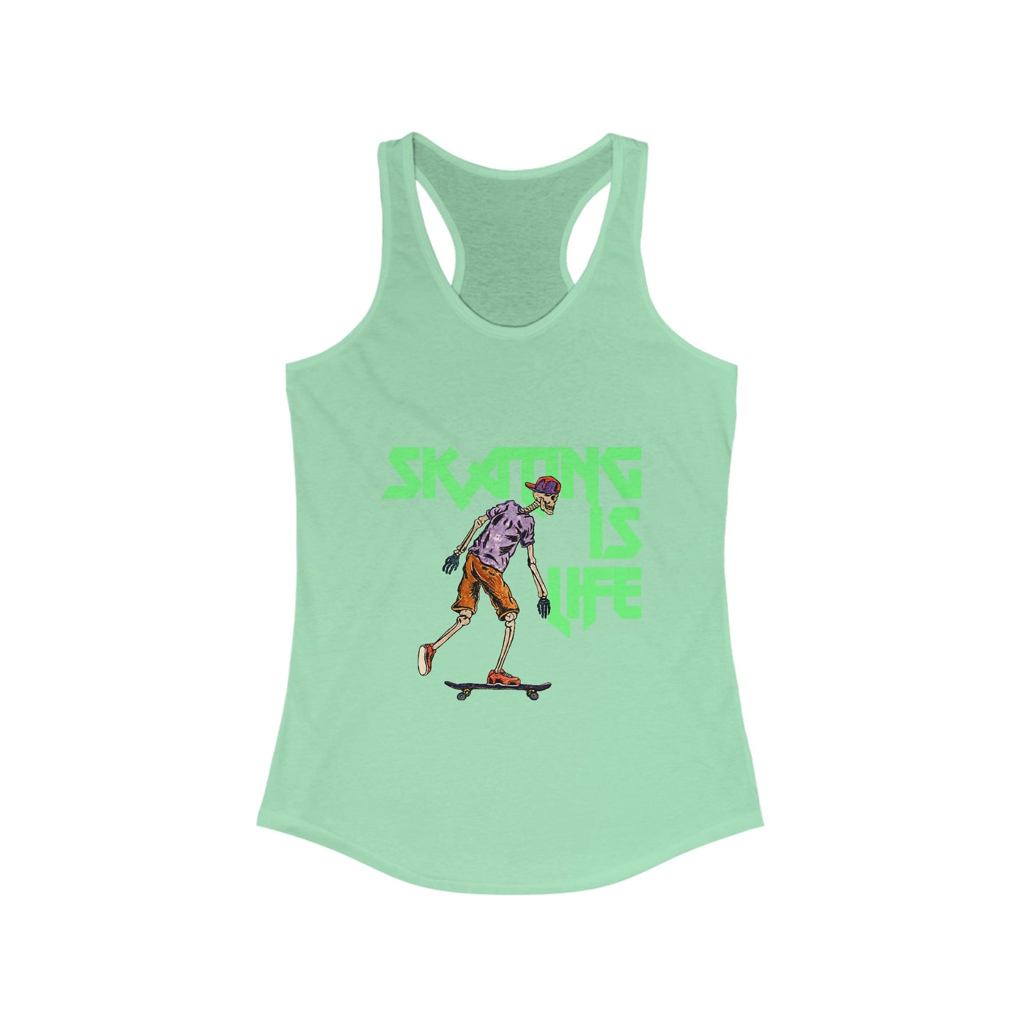 Skating is Life Women's Ideal Racerback Tank