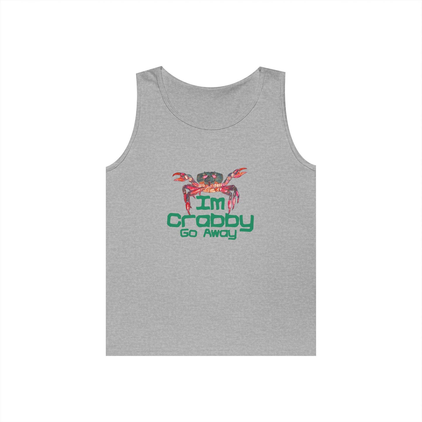 I'm Crabby Go Away Unisex Heavy Cotton Tank Top