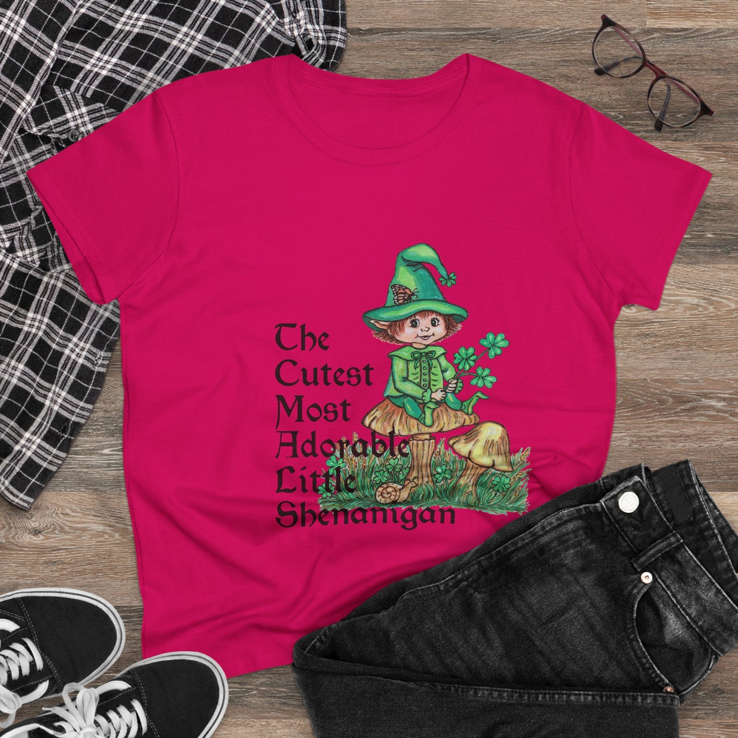 Cutest Leprechaun Women's Midweight Cotton Tee