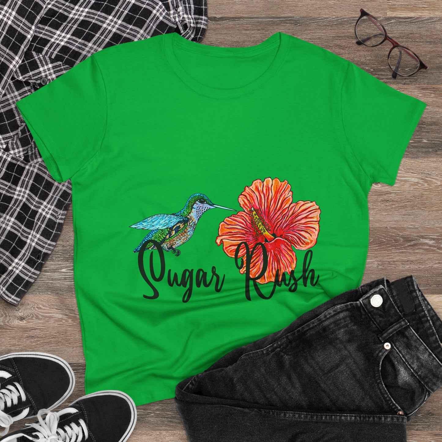 Sugar Rush Women's Midweight Cotton Tee
