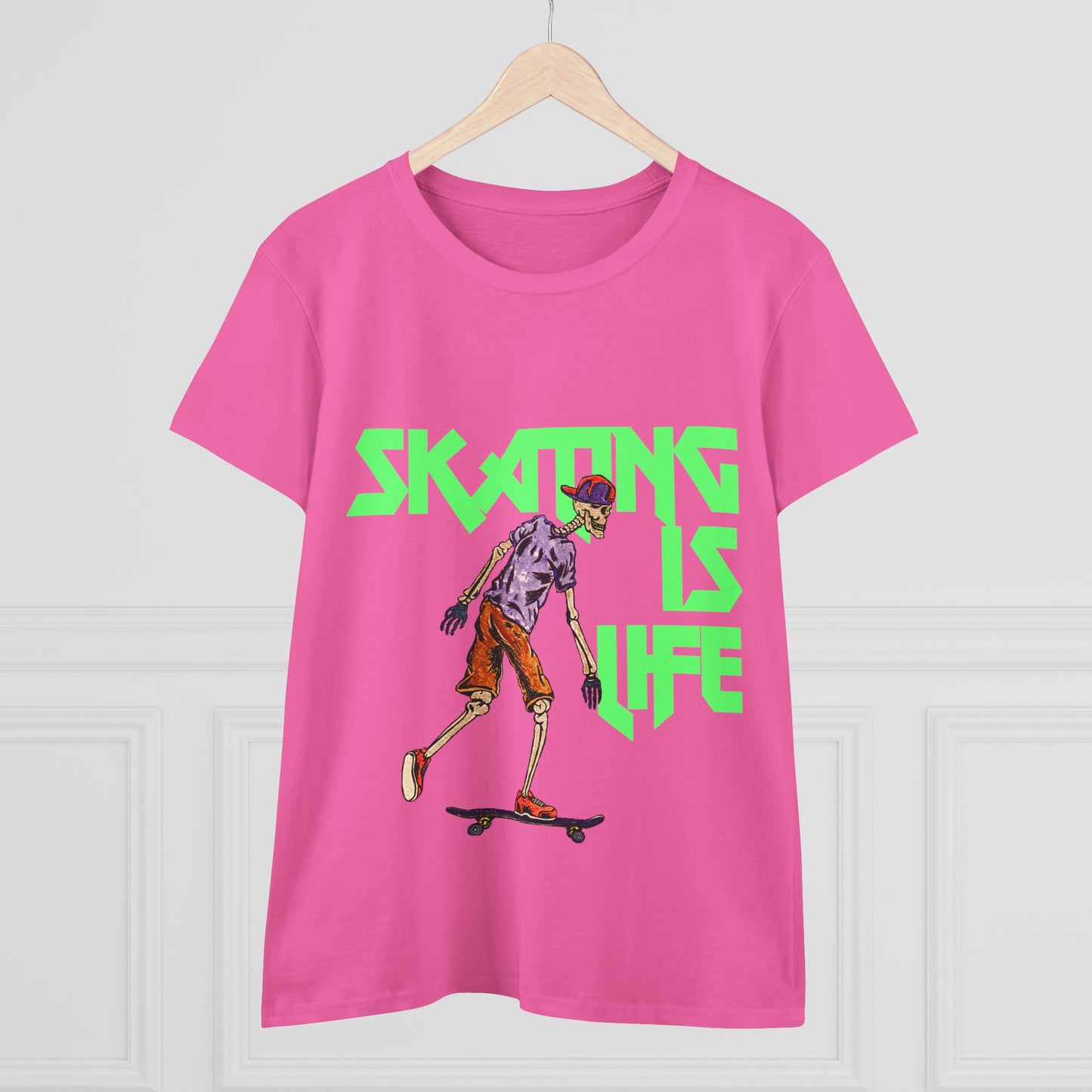 Skating is Life Women's Midweight Cotton Tee