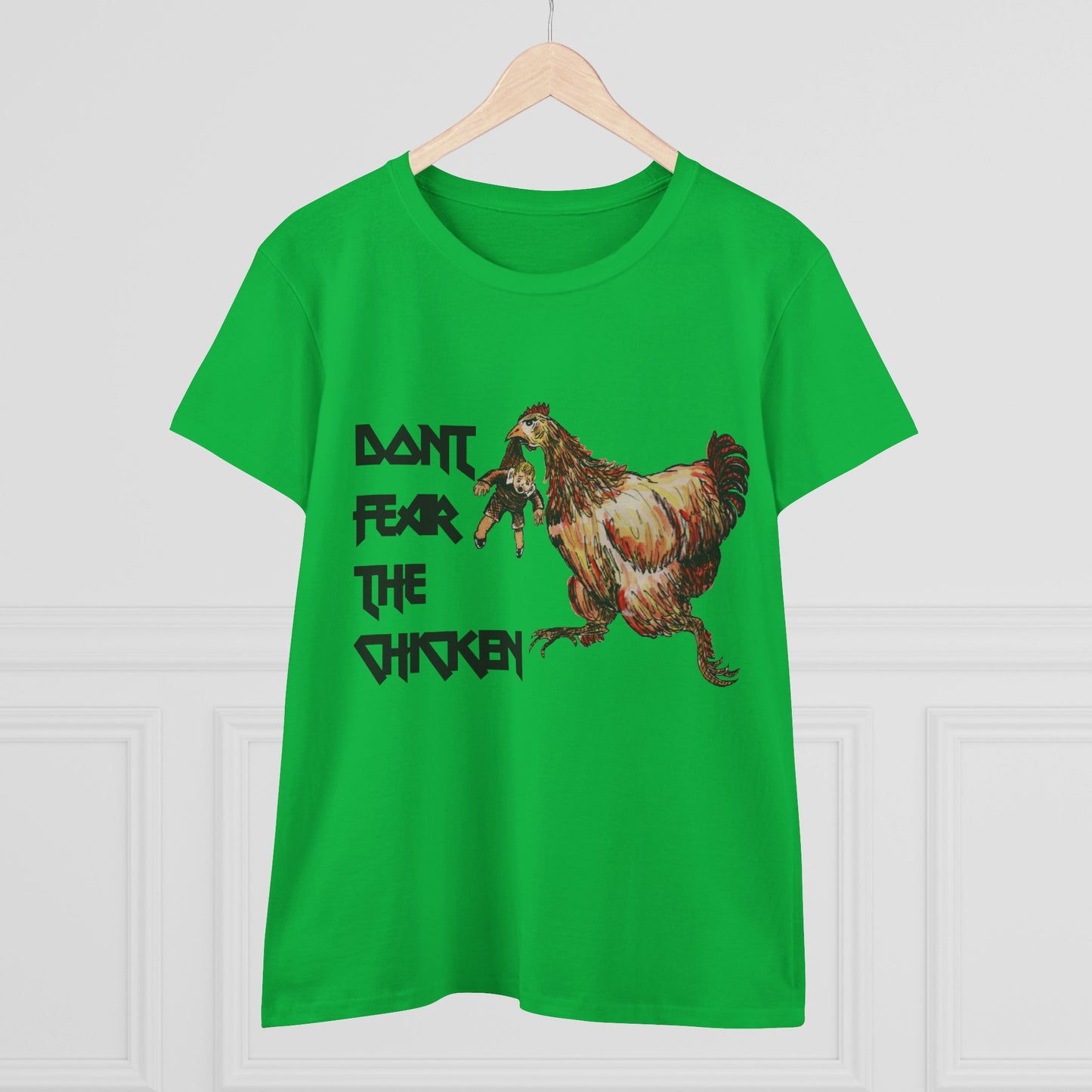 Don't Fear the Chicken Women's Midweight Cotton Tee