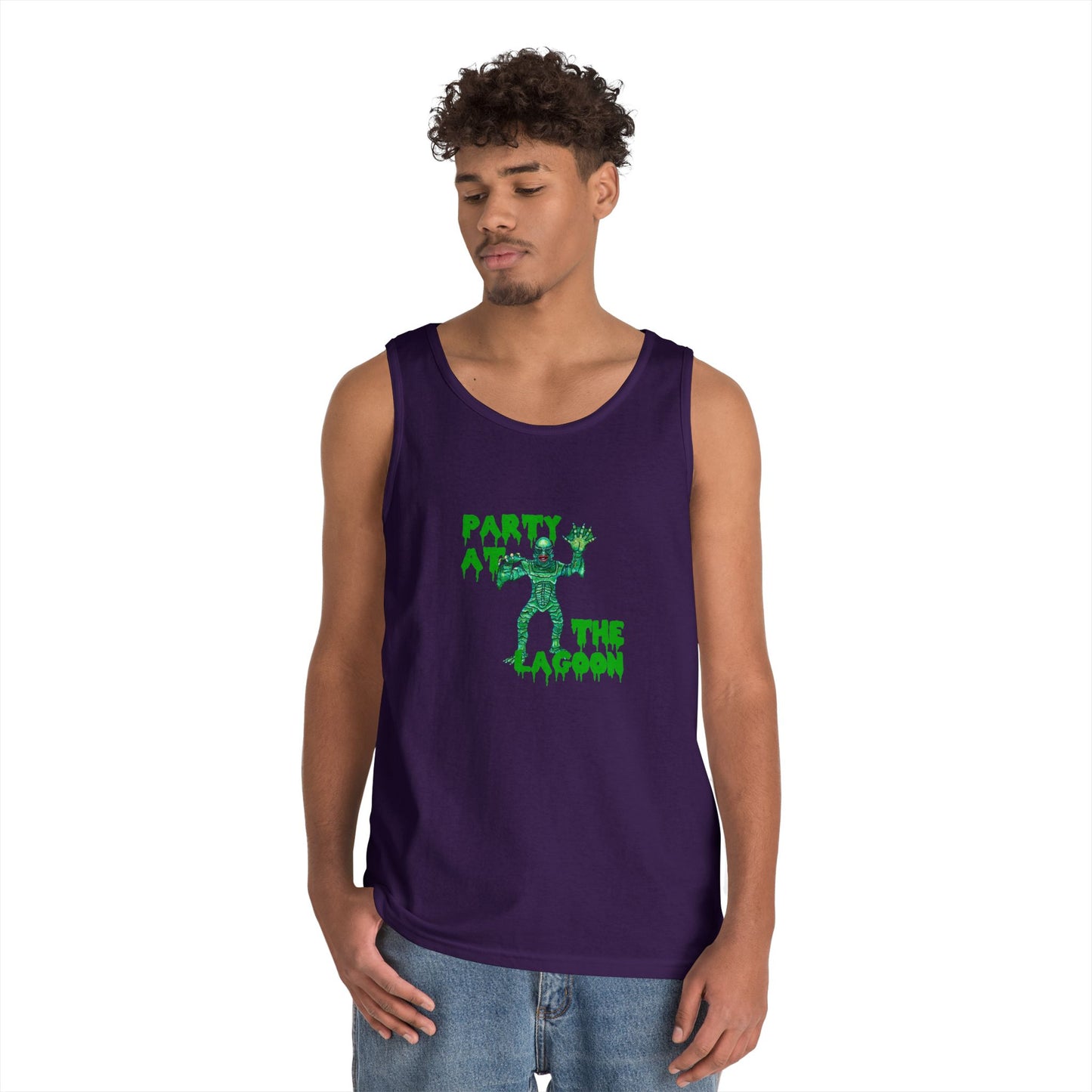 Party at the Lagoon Unisex Heavy Cotton Tank Top