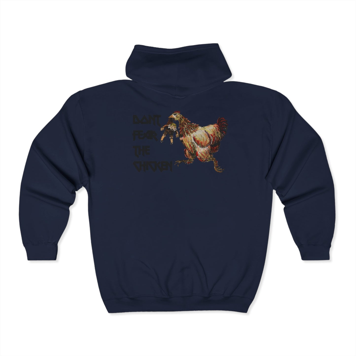 Don't Fear the Chicken Unisex Heavy Blend™ Full Zip Hooded Sweatshirt
