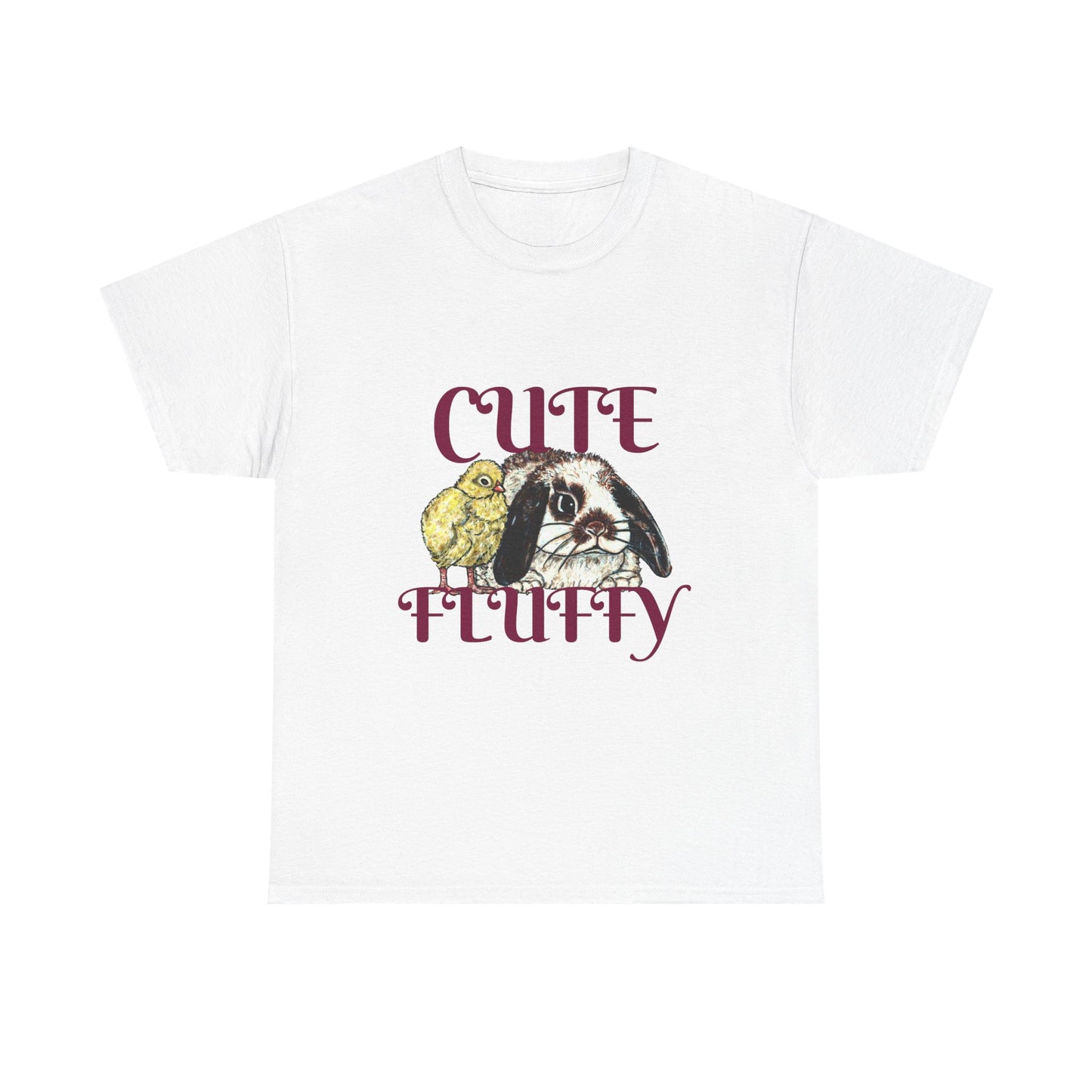 Cute and Fluffy Unisex Heavy Cotton Tee