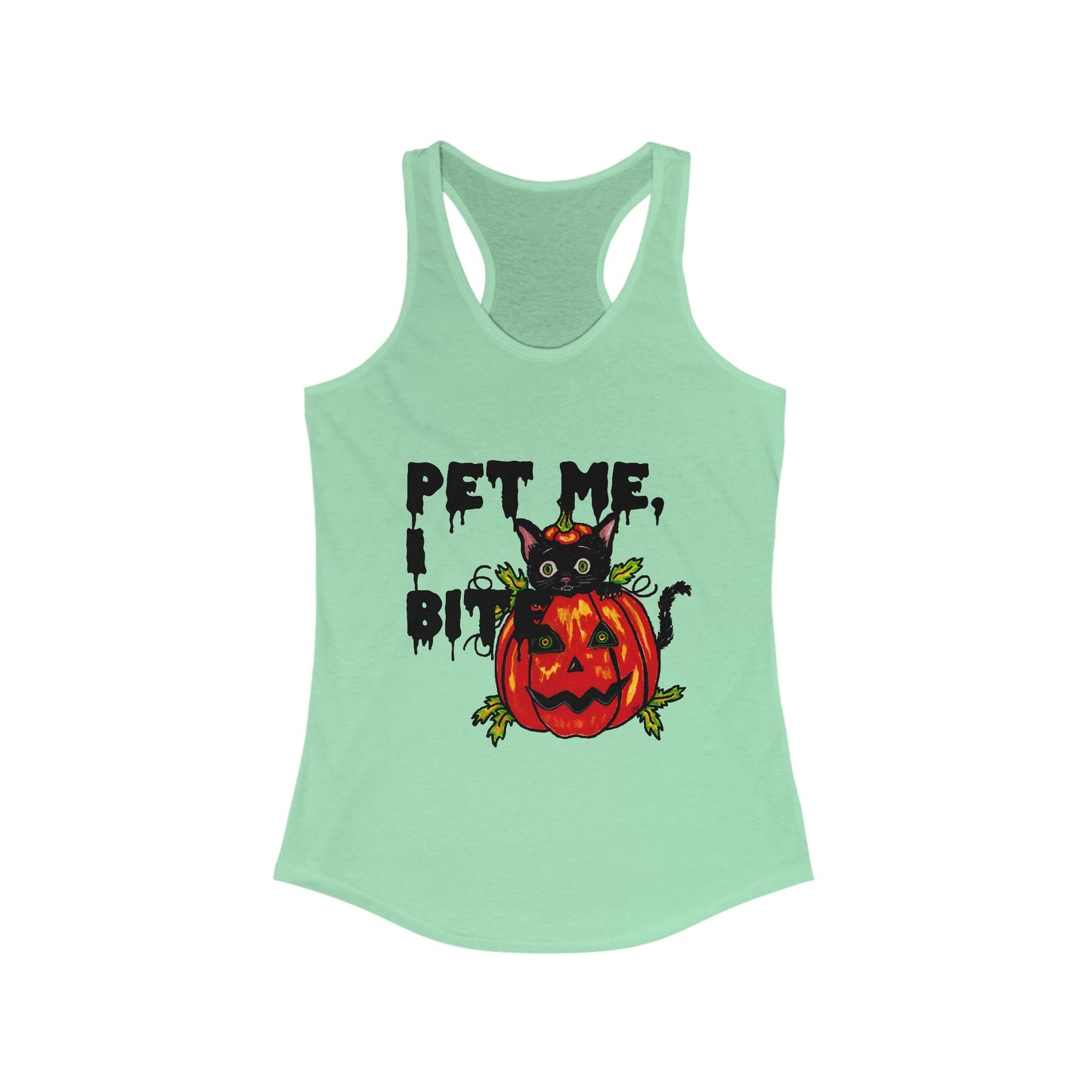 Pet me Women's Ideal Racerback Tank