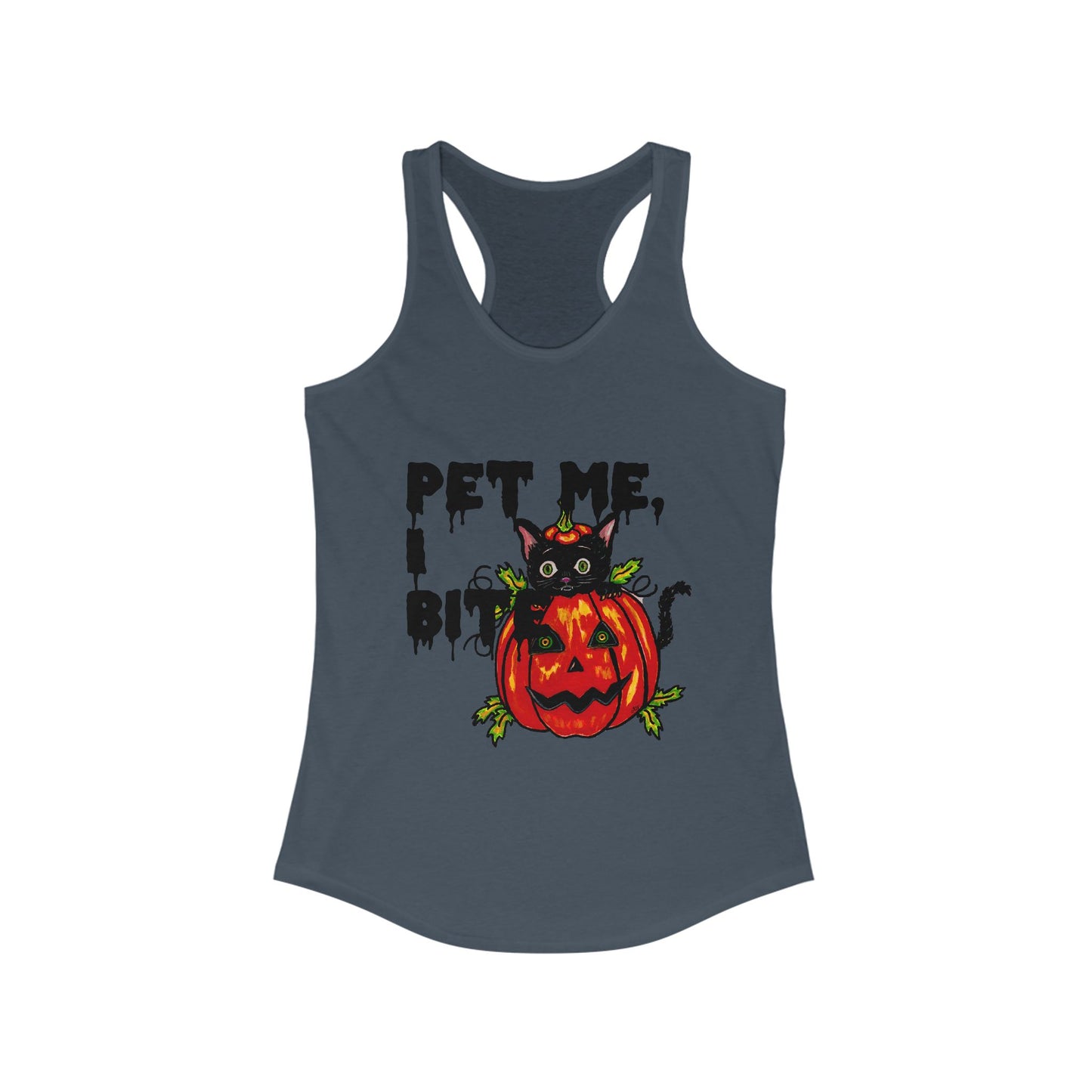 Pet me Women's Ideal Racerback Tank