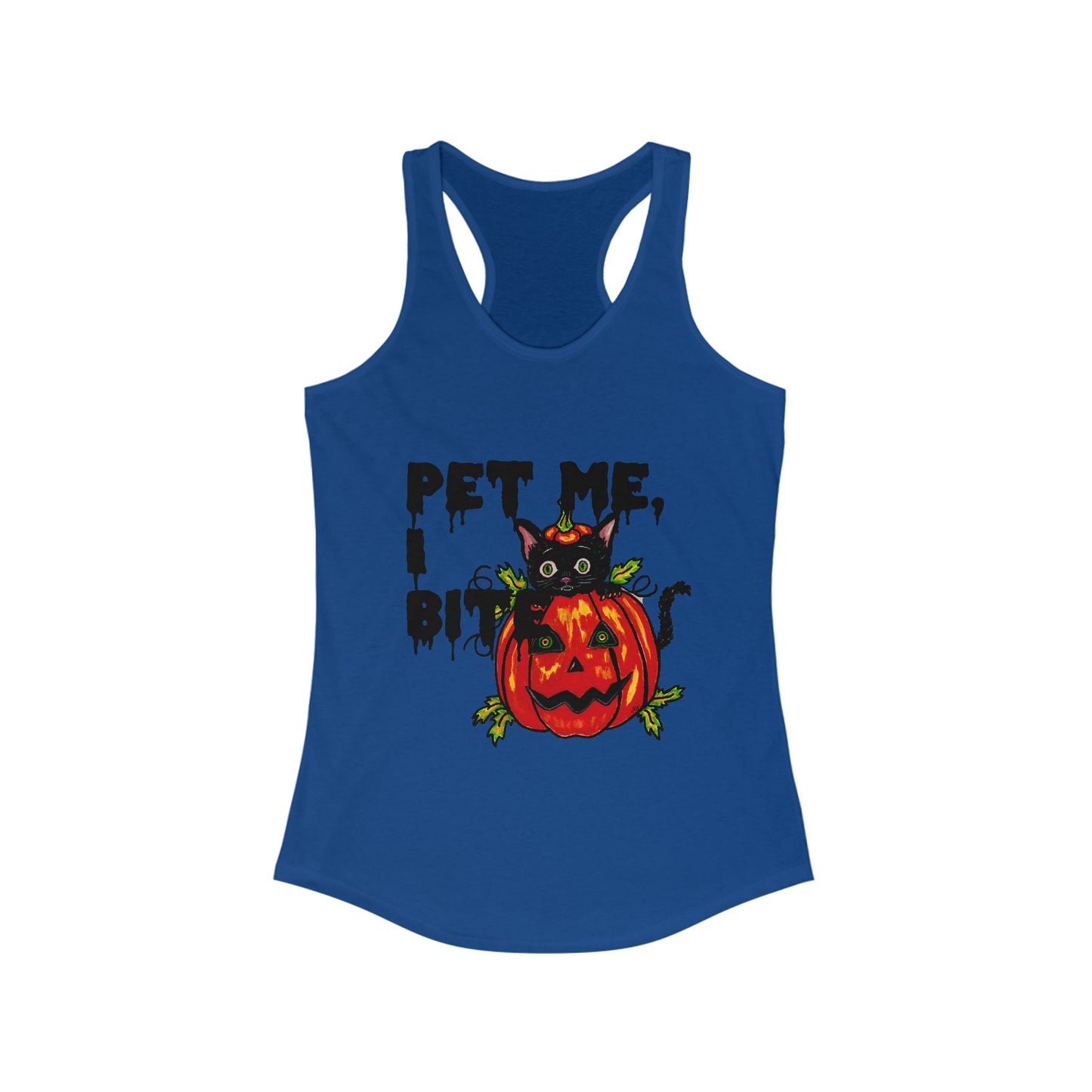 Pet me Women's Ideal Racerback Tank