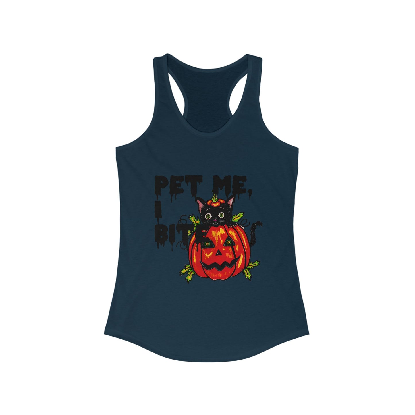 Pet me Women's Ideal Racerback Tank