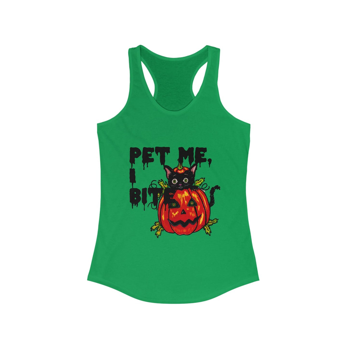 Pet me Women's Ideal Racerback Tank