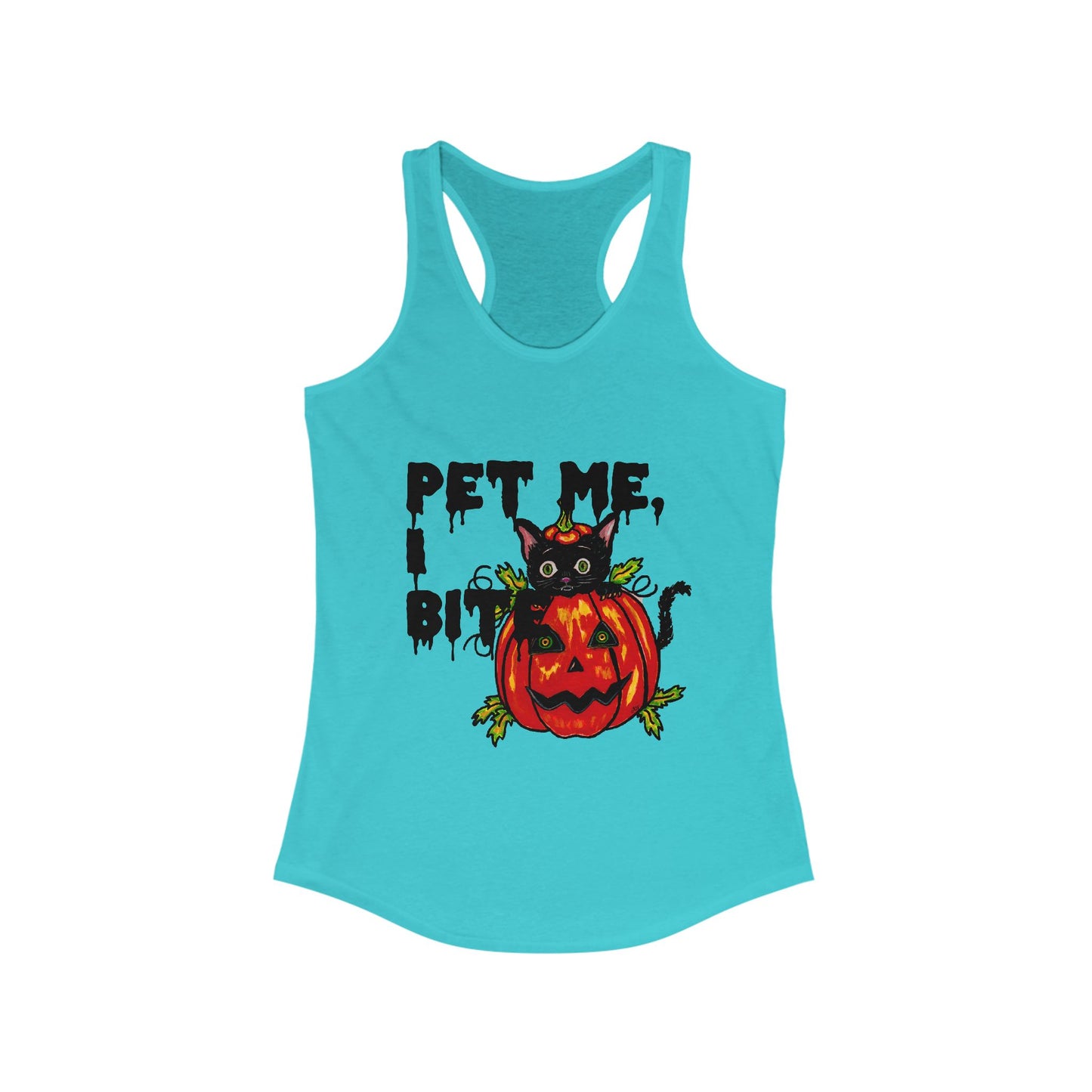 Pet me Women's Ideal Racerback Tank