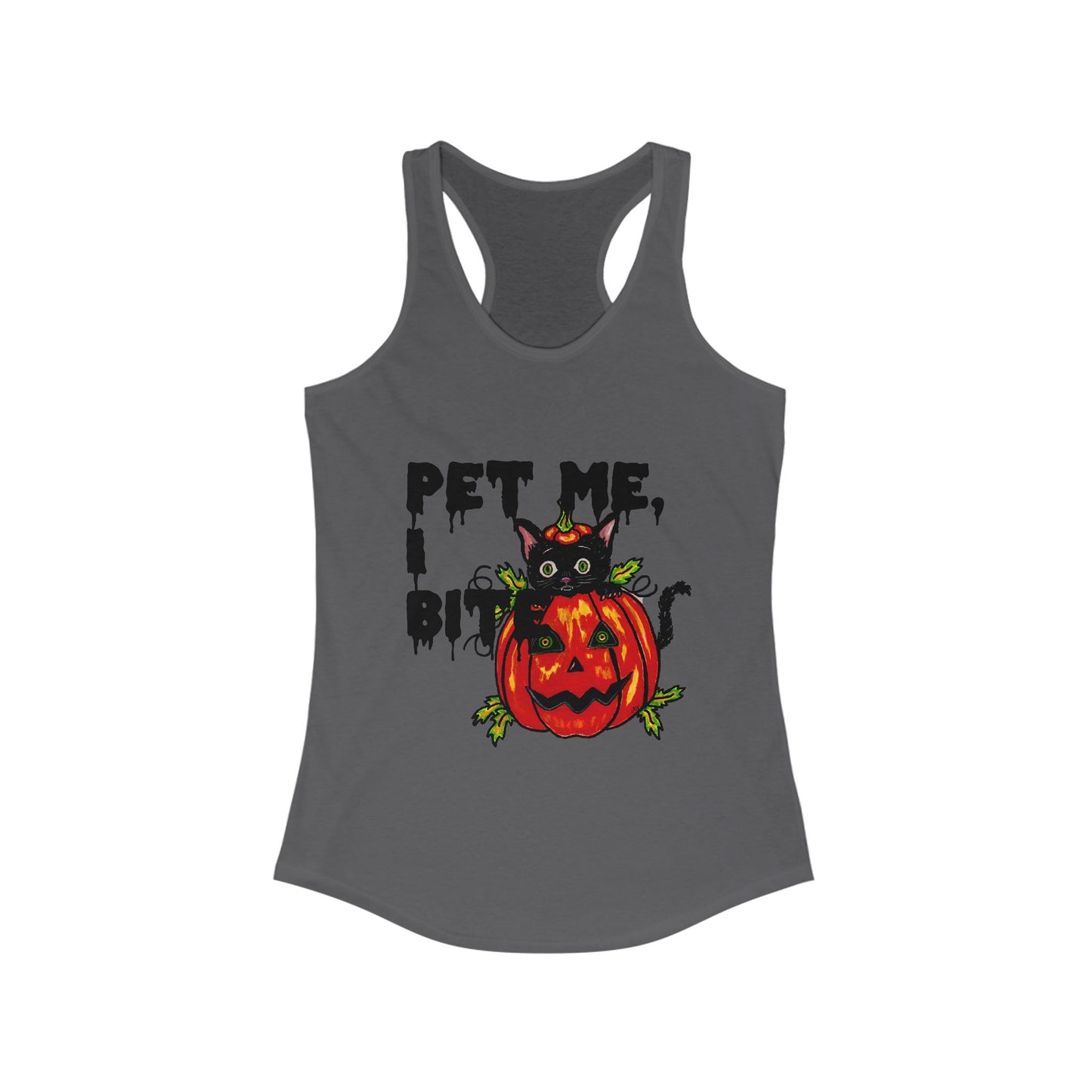 Pet me Women's Ideal Racerback Tank