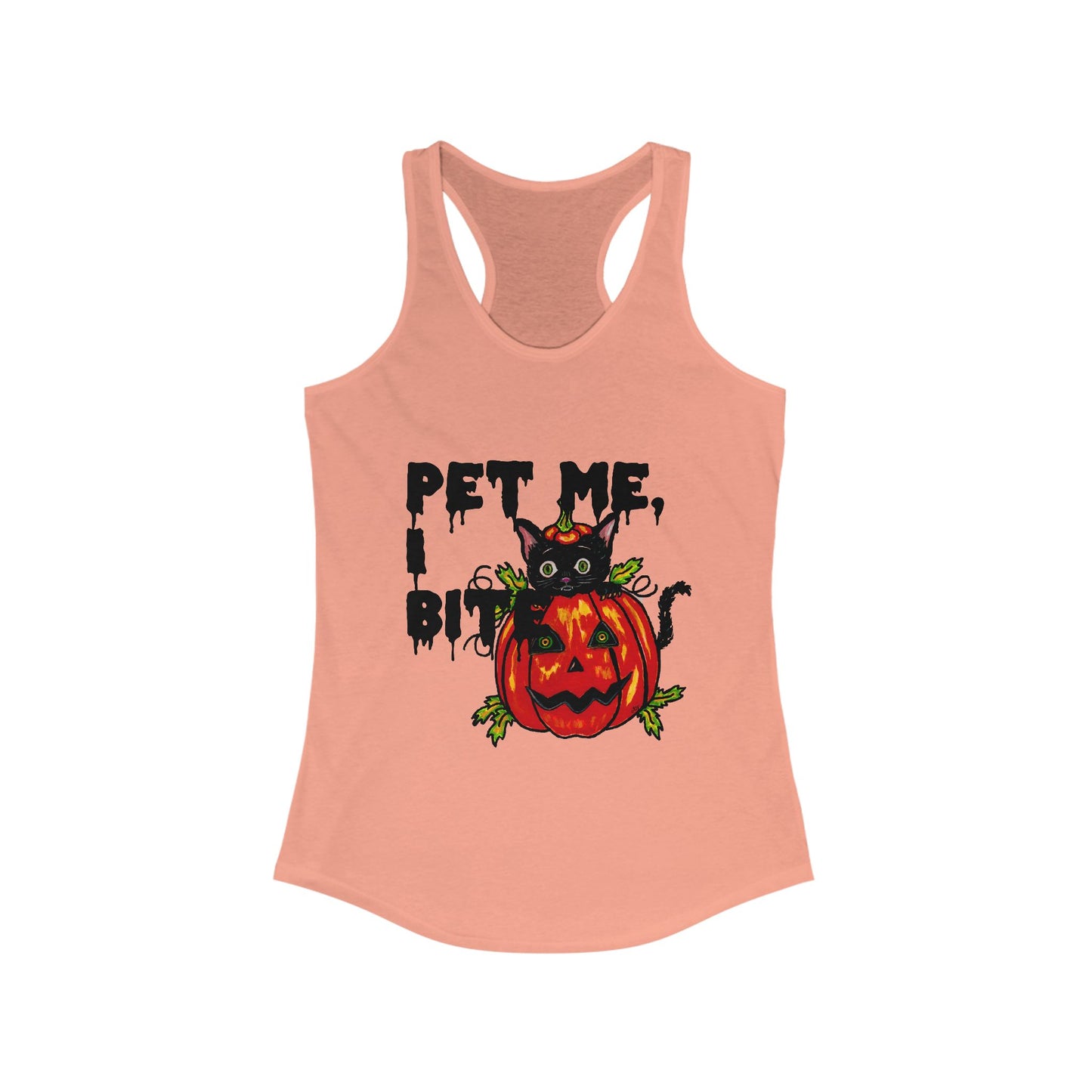 Pet me Women's Ideal Racerback Tank