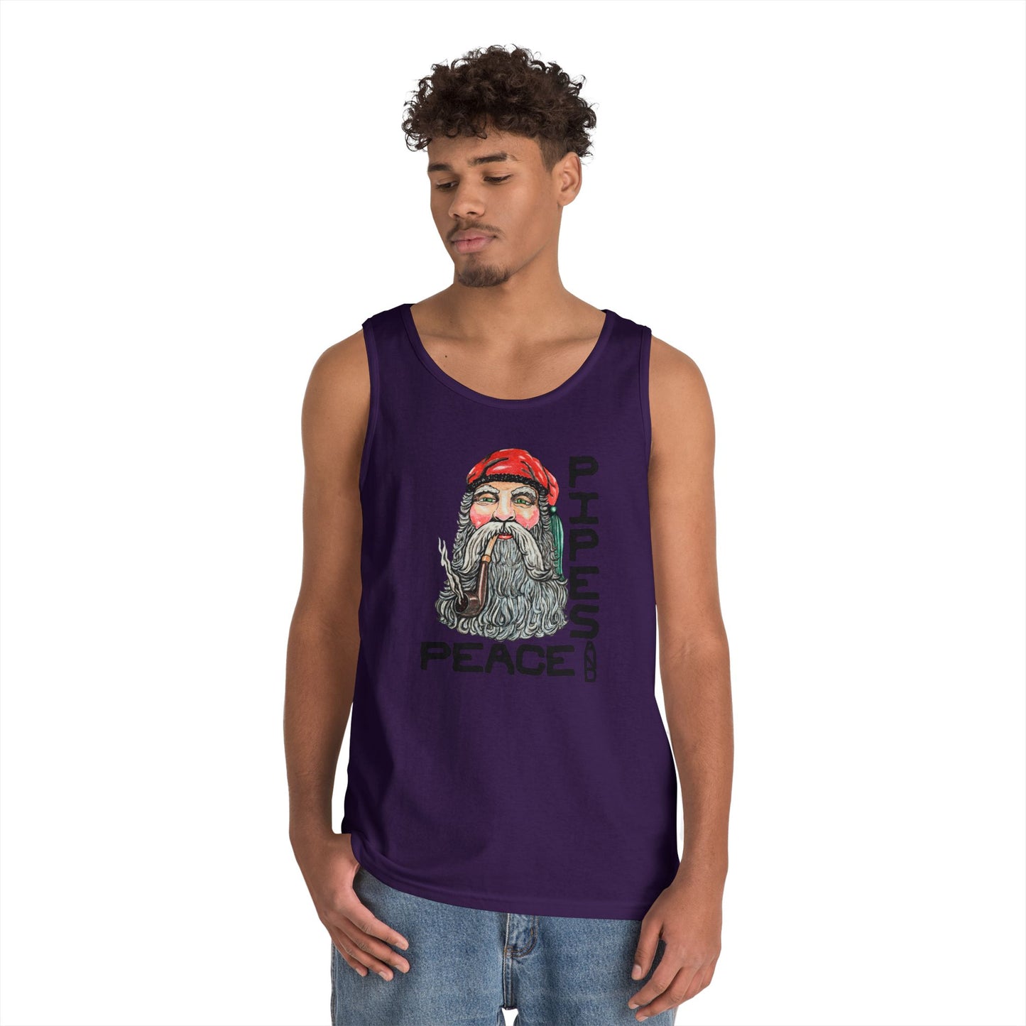 Pipes and Peace Unisex Heavy Cotton Tank Top