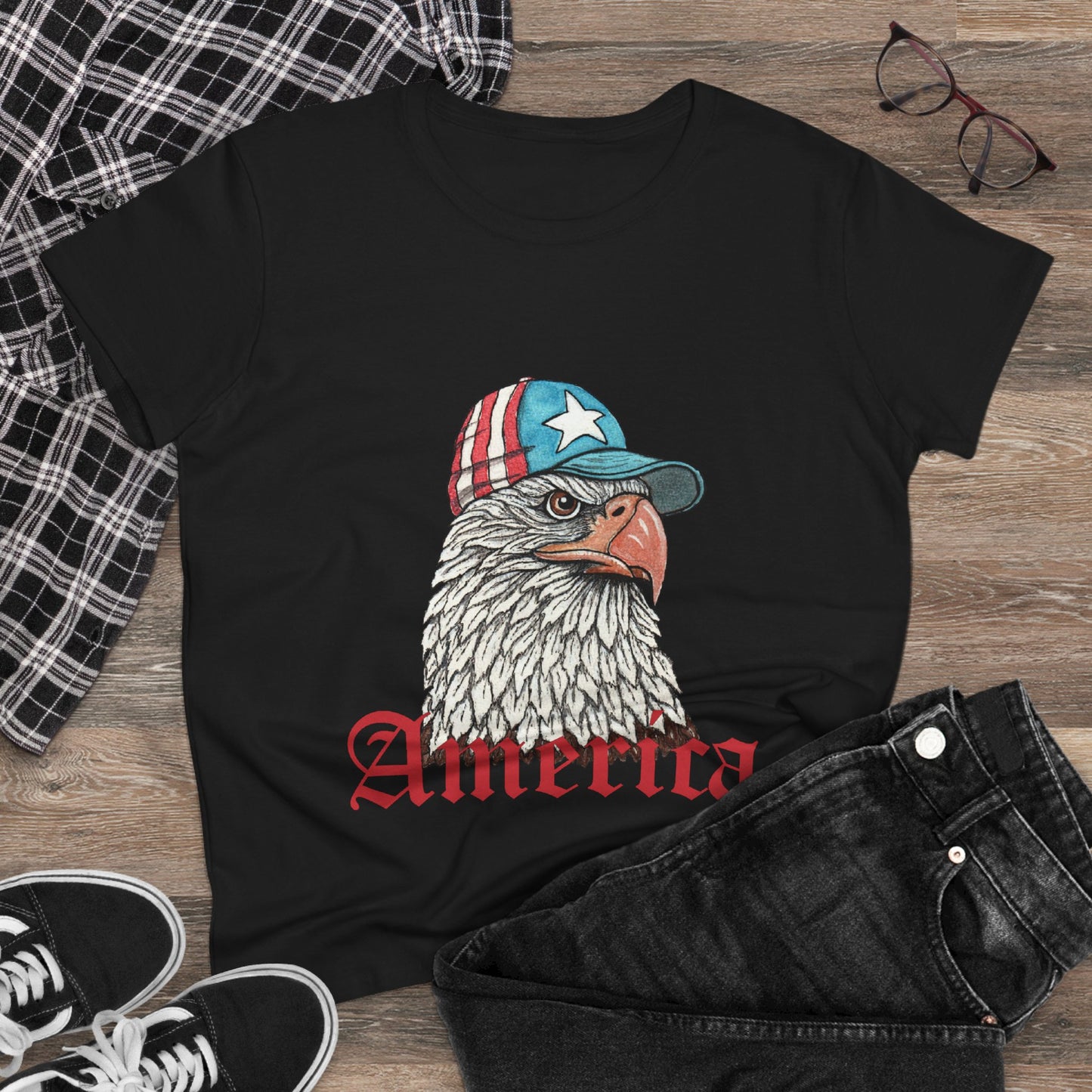 Eagle America Women's Midweight Cotton Tee