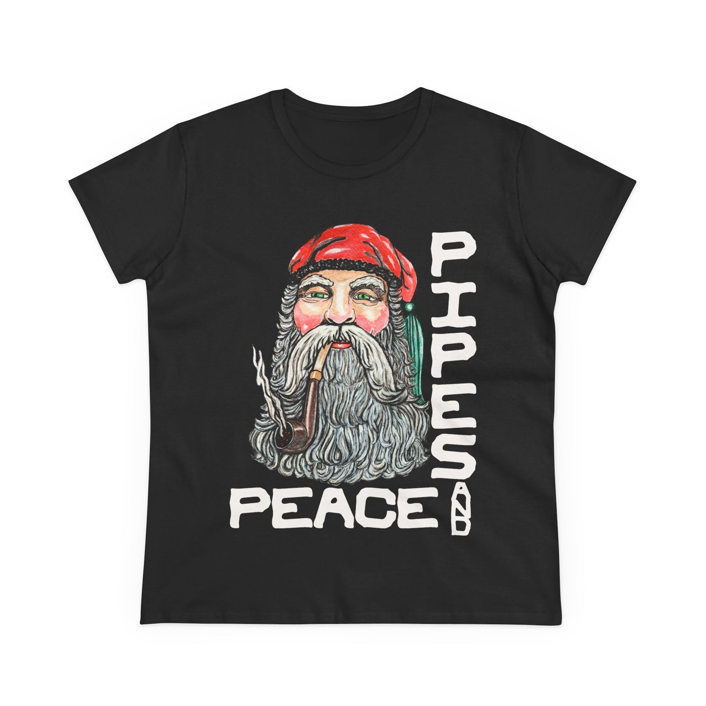 Pipes and Peace Women's Midweight Cotton Tee