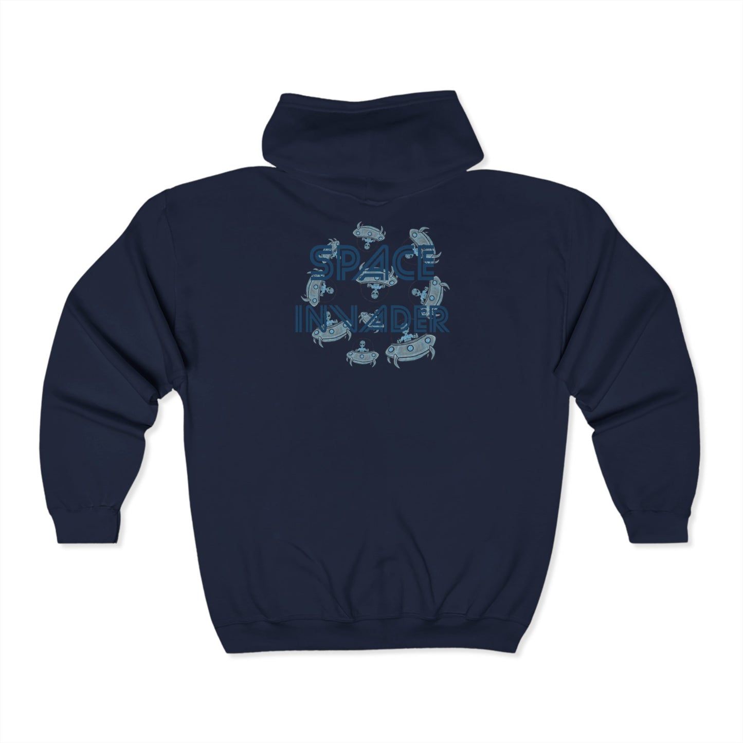 Space Invader Unisex Heavy Blend™ Full Zip Hooded Sweatshirt