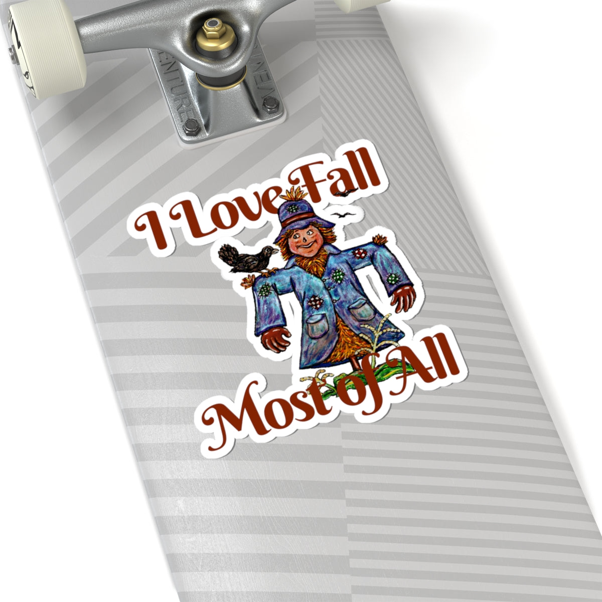 I Love Fall Most of All Kiss-Cut Stickers