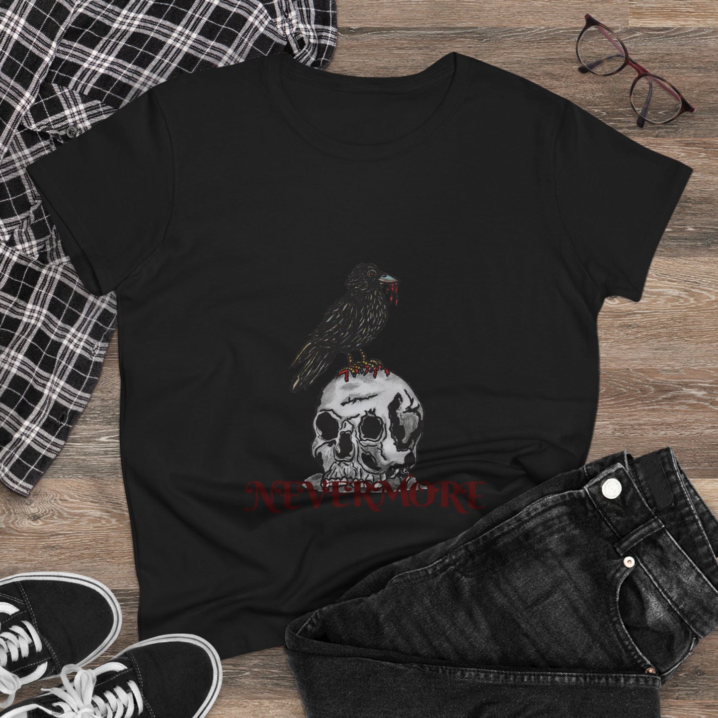 Nevermore Women's Midweight Cotton Tee