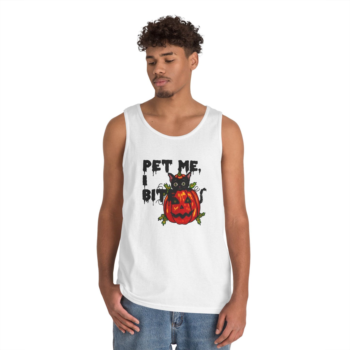 Pet Me Unisex Heavy Cotton Tank Top