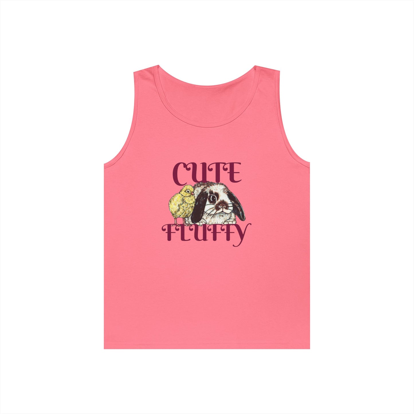 Cute and Fluffy Unisex Heavy Cotton Tank Top