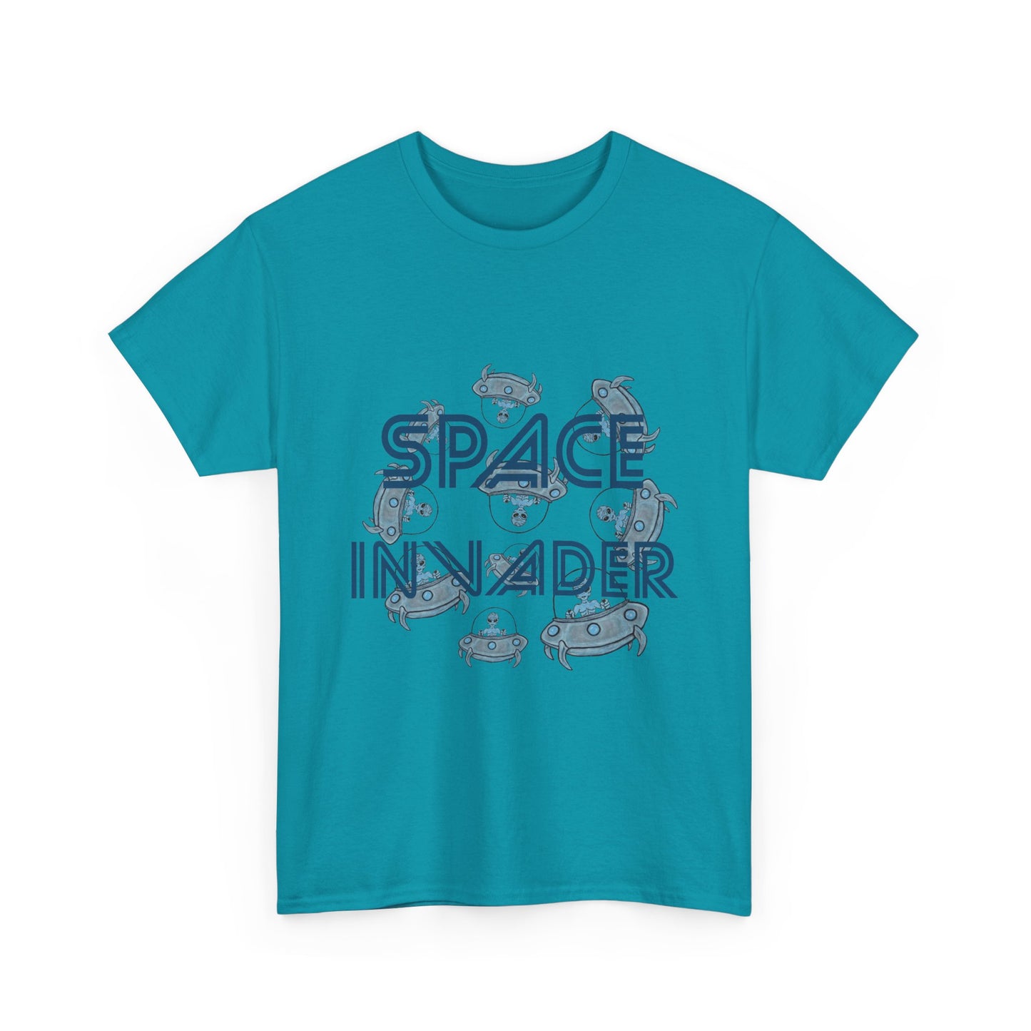 Space Invader Unisex Heavy Cotton Tee