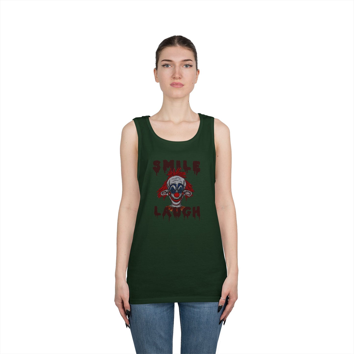 Smile, Laugh Unisex Heavy Cotton Tank Top