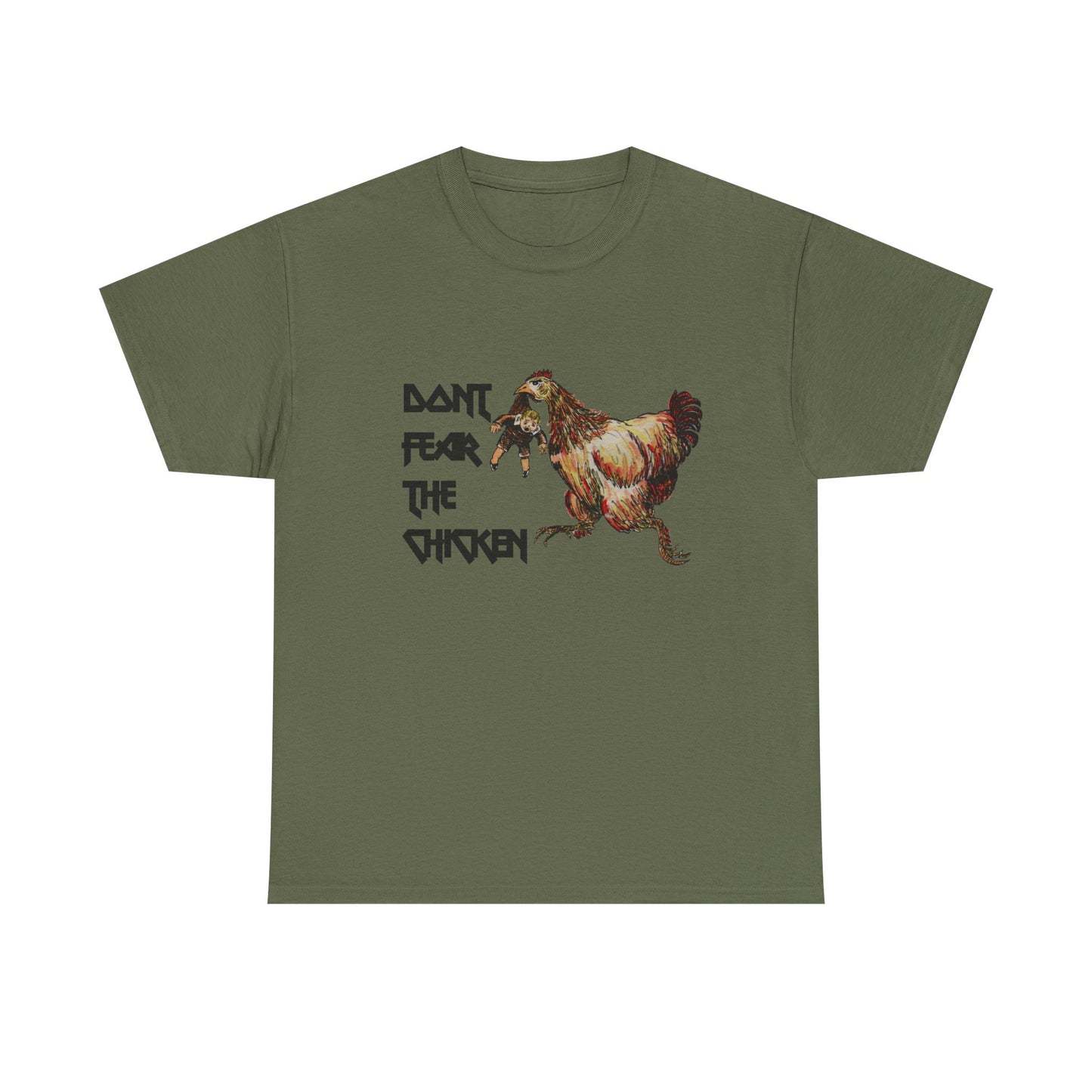 Don't Fear the Chicken Unisex Heavy Cotton Tee