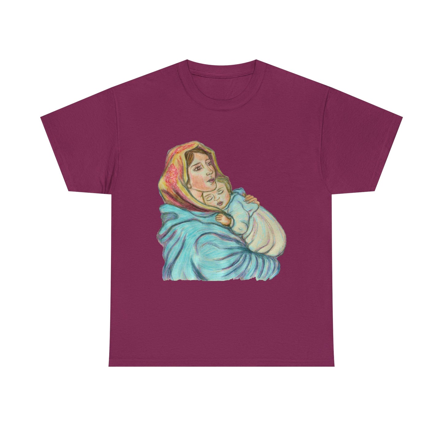 Mother and Child Unisex Heavy Cotton Tee