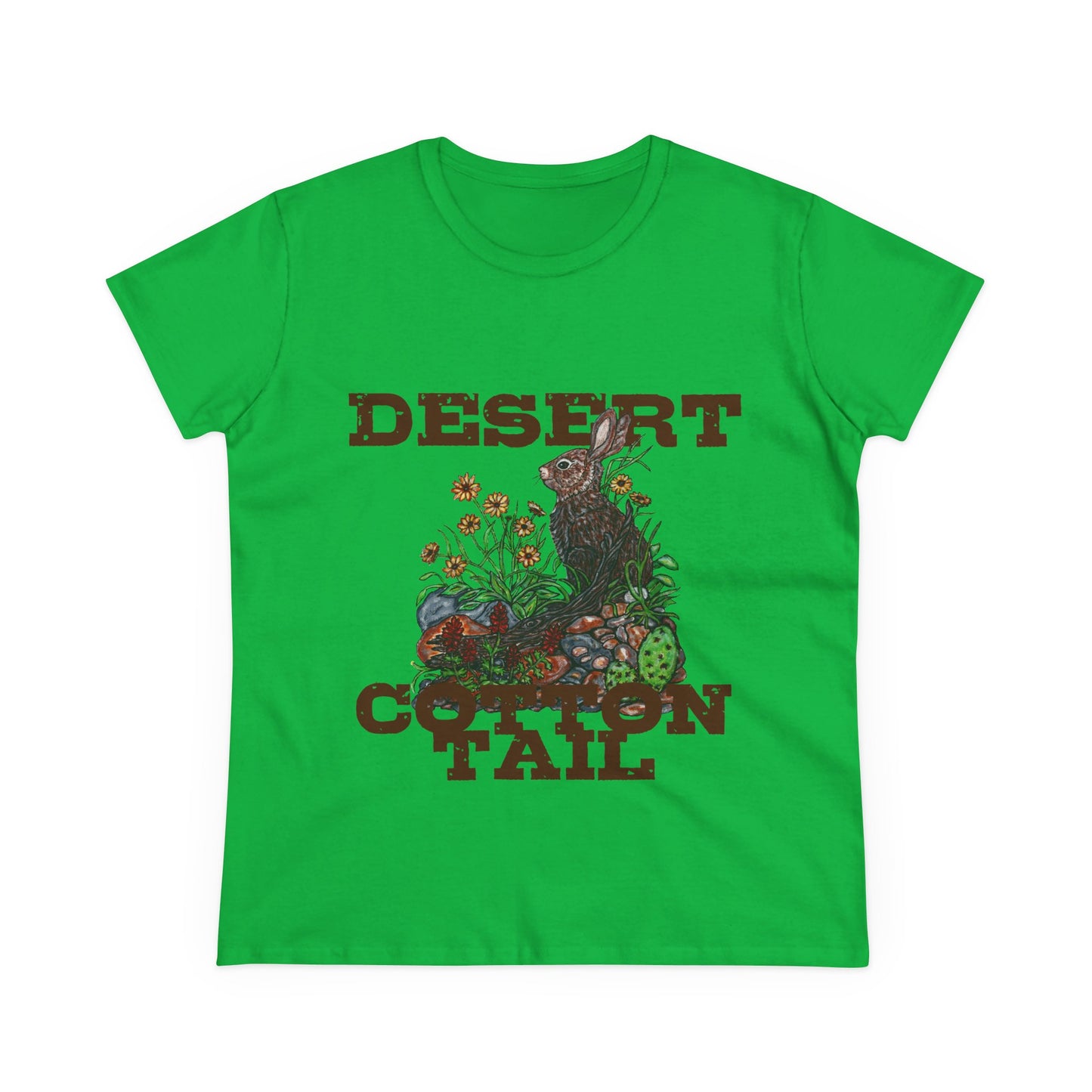 Desert Cottontail Women's Midweight Cotton Tee