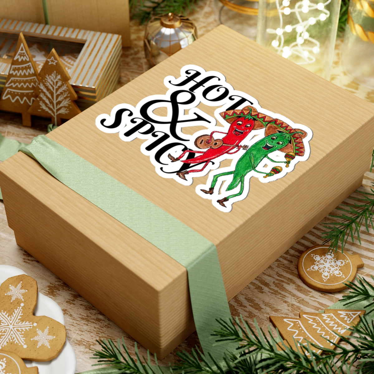 Hot and Spicy Kiss-Cut Stickers