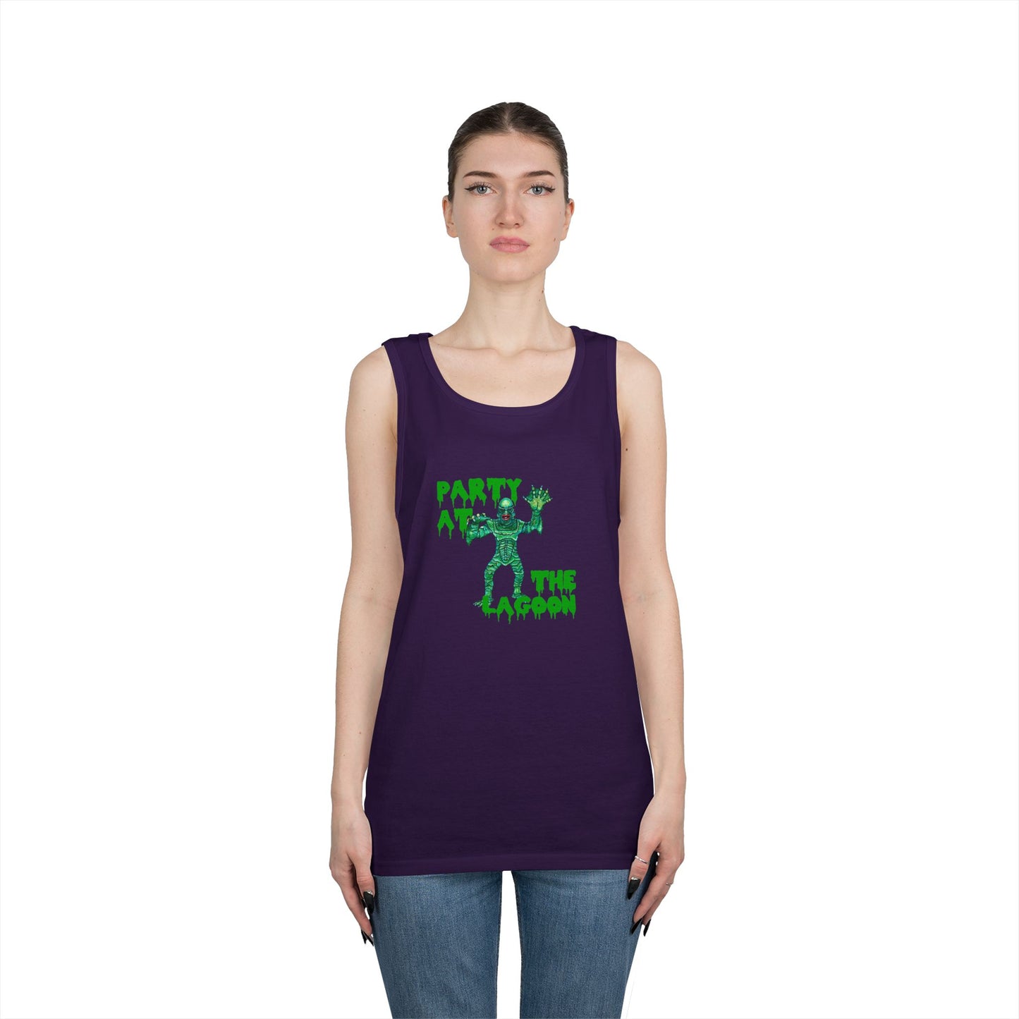 Party at the Lagoon Unisex Heavy Cotton Tank Top