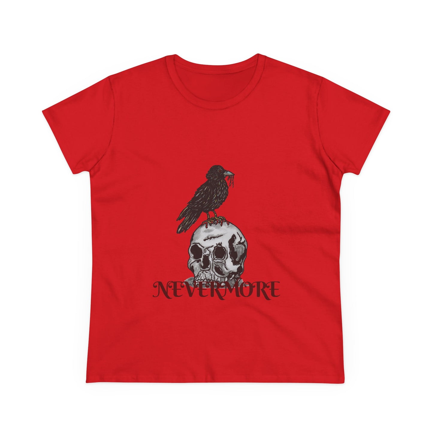 Nevermore Women's Midweight Cotton Tee
