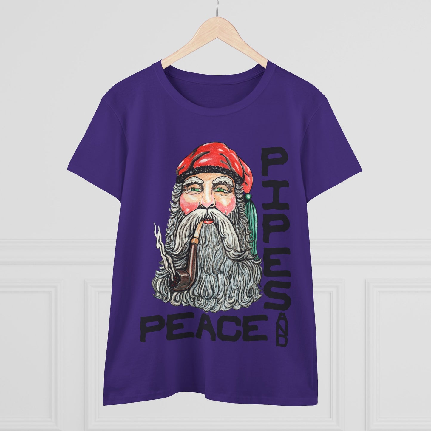 Pipes and Peace Women's Midweight Cotton Tee