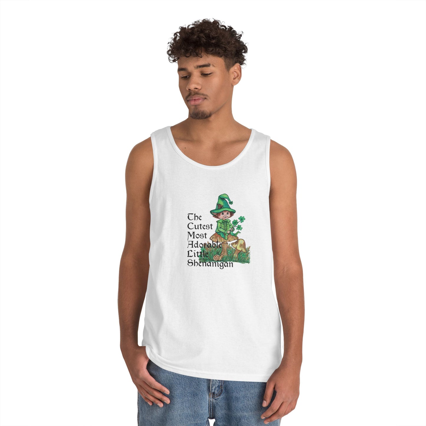 Cutest Leprechaun Unisex Heavy Cotton Tank Top