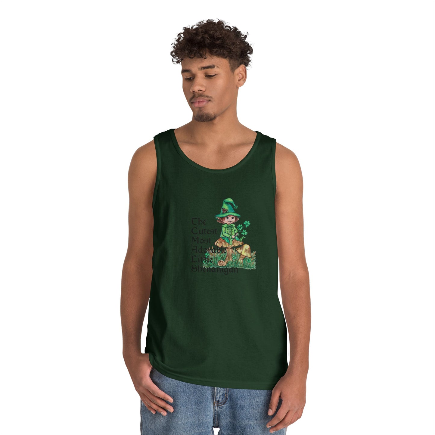 Cutest Leprechaun Unisex Heavy Cotton Tank Top