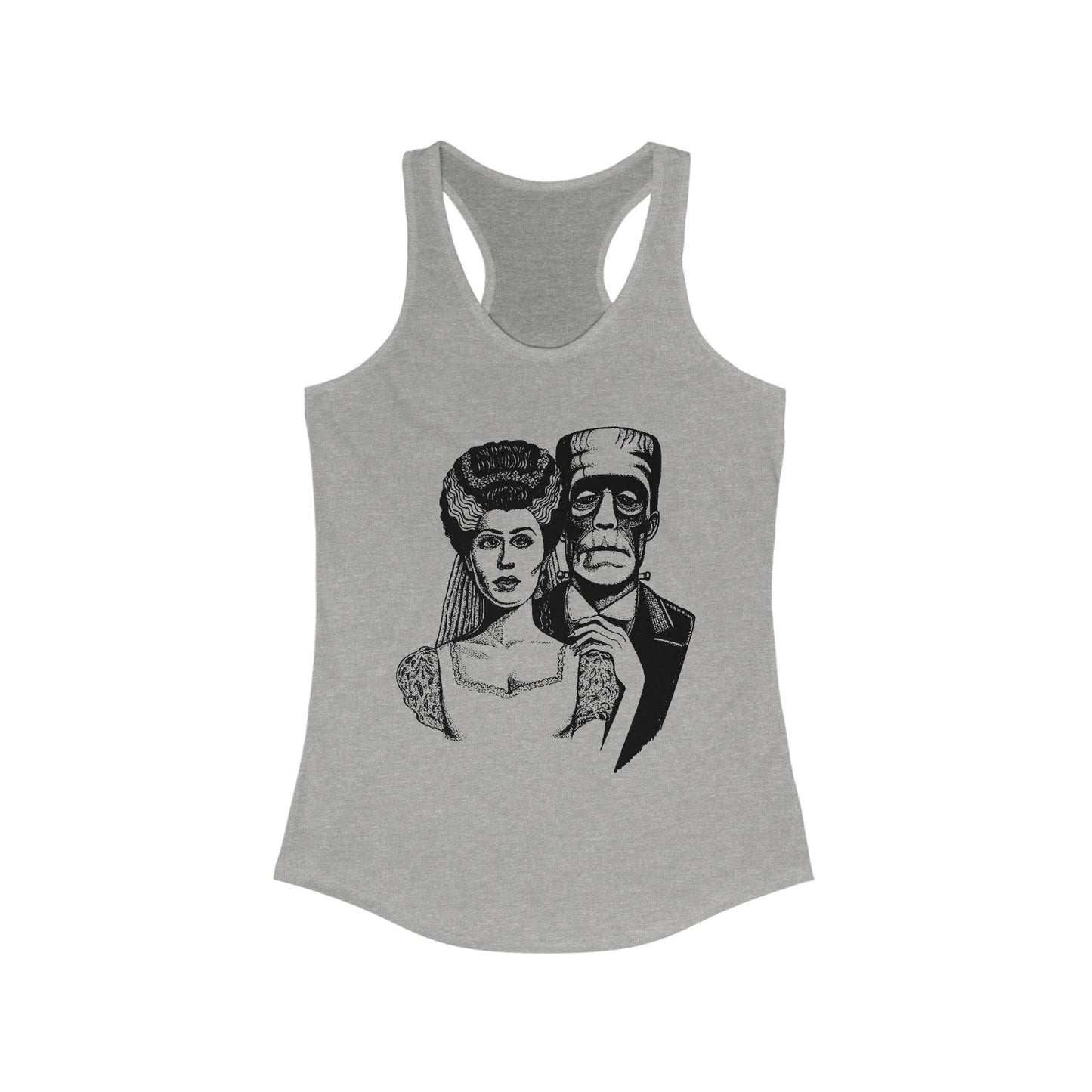 Frankenstein and Bride Women's Ideal Racerback Tank