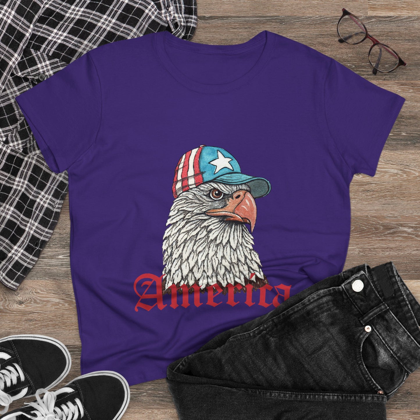 Eagle America Women's Midweight Cotton Tee