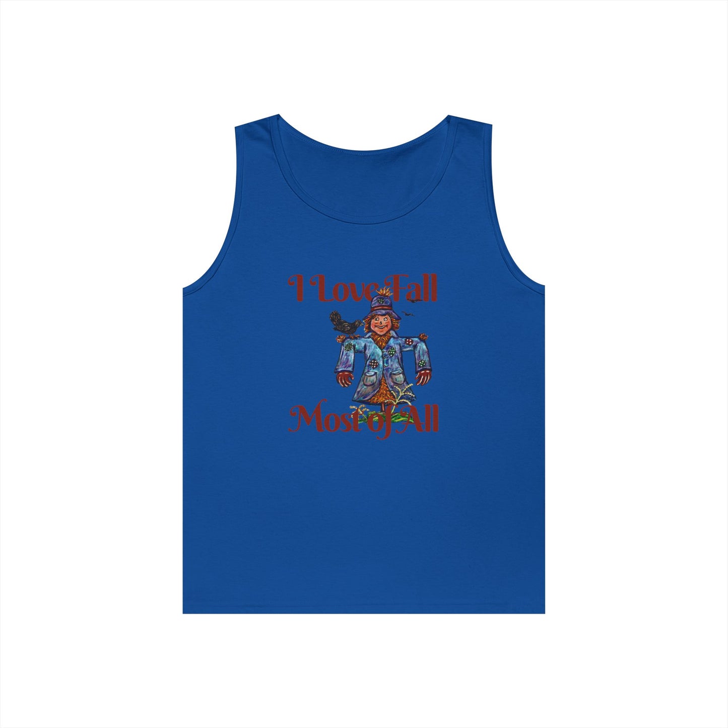 I Love Fall Most of All Unisex Heavy Cotton Tank Top