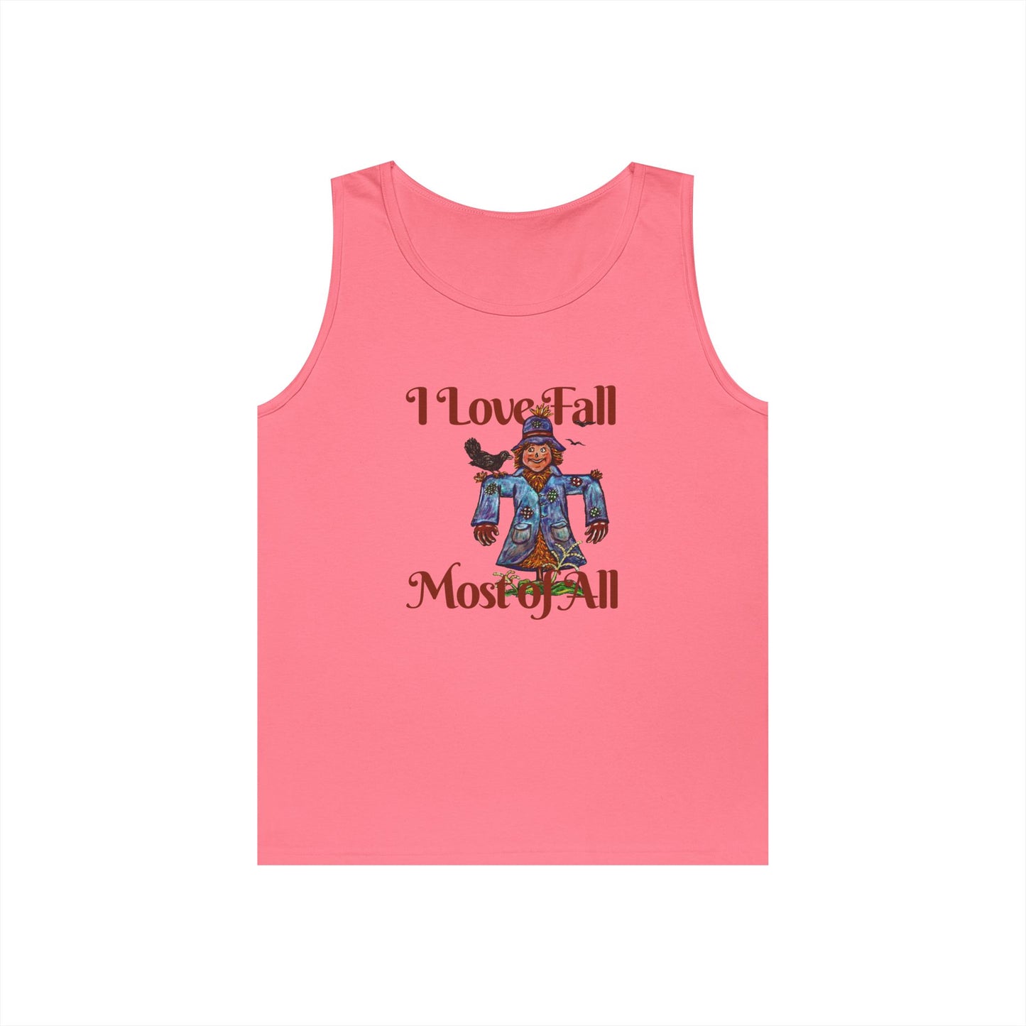 I Love Fall Most of All Unisex Heavy Cotton Tank Top