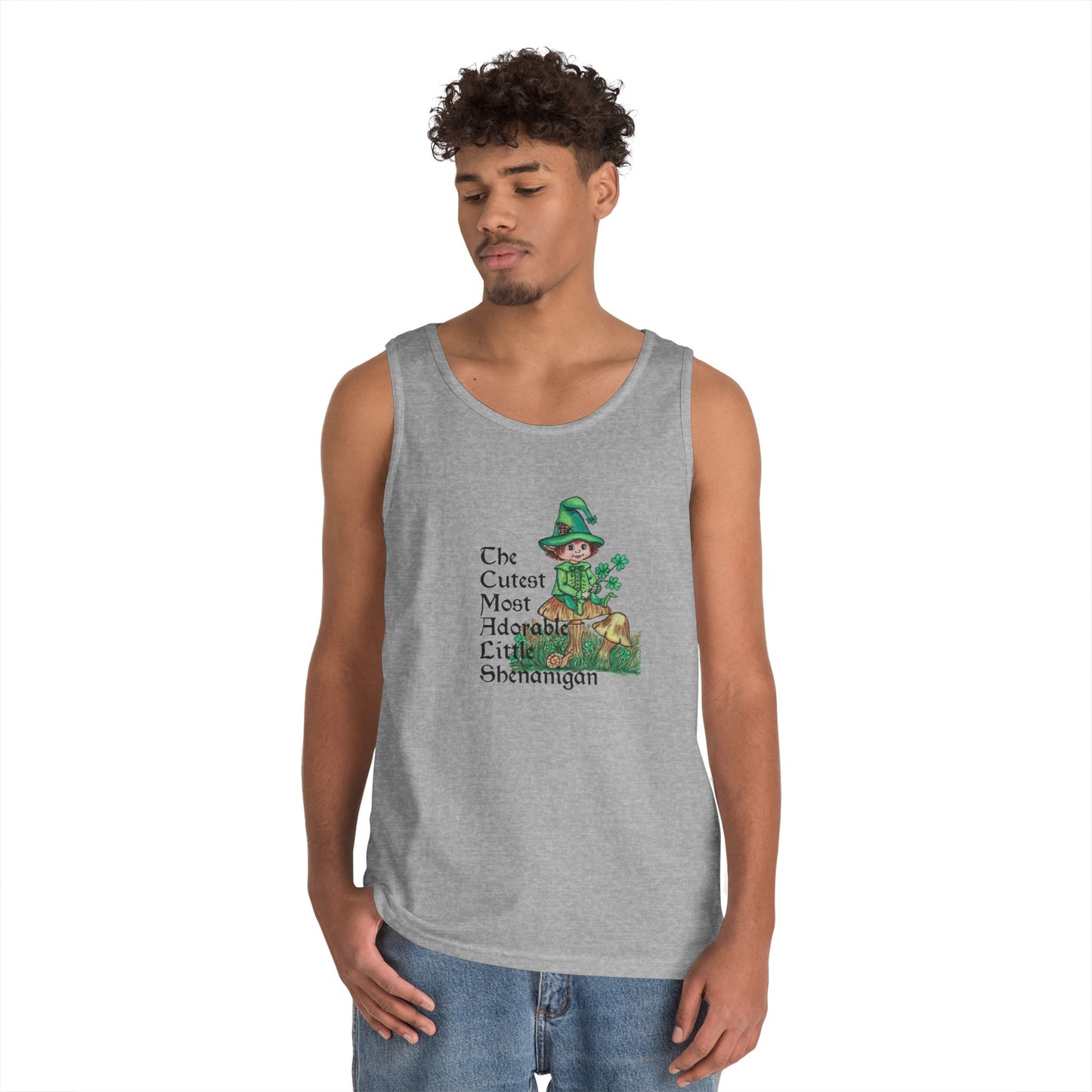 Cutest Leprechaun Unisex Heavy Cotton Tank Top