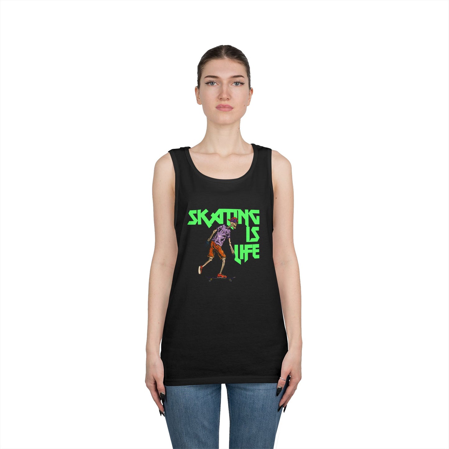 Skating is Life Unisex Heavy Cotton Tank Top