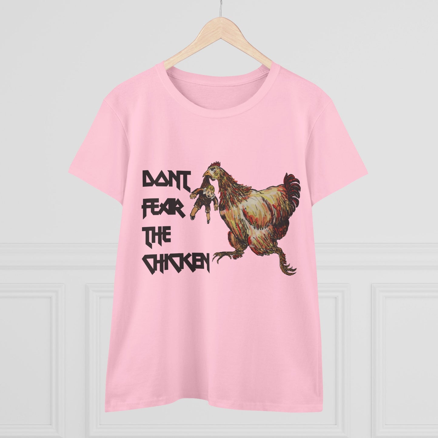 Don't Fear the Chicken Women's Midweight Cotton Tee