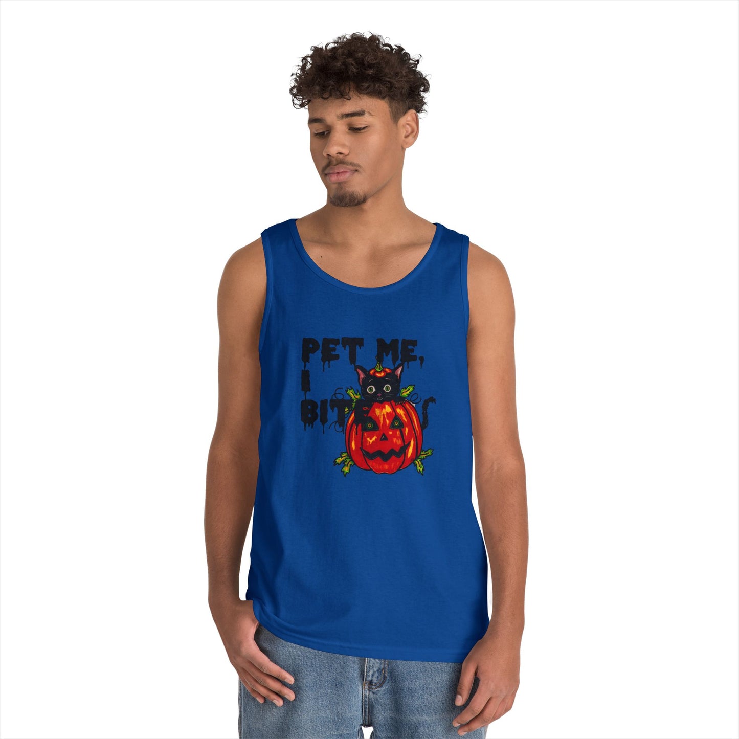 Pet Me Unisex Heavy Cotton Tank Top