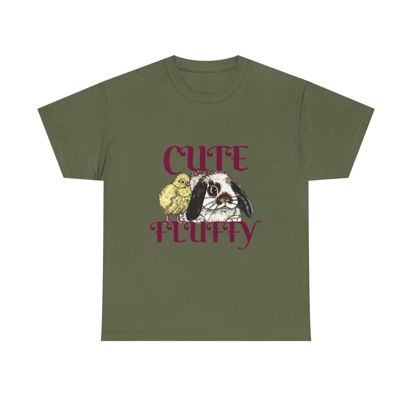 Cute and Fluffy Unisex Heavy Cotton Tee